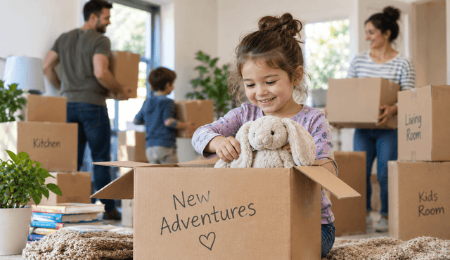 Moving houses can be especially stressful for children. Here’s how to support them during a relocation