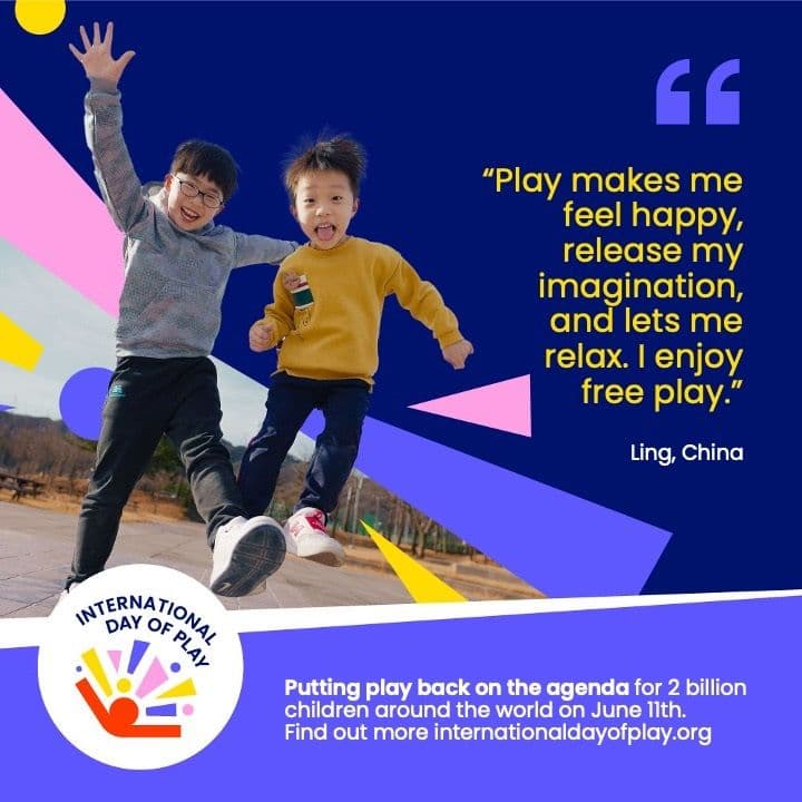 Inaugural International Day of Play celebrated 11 June