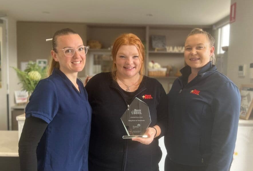 Busy Bees Tamworth celebrates Exceeding rating