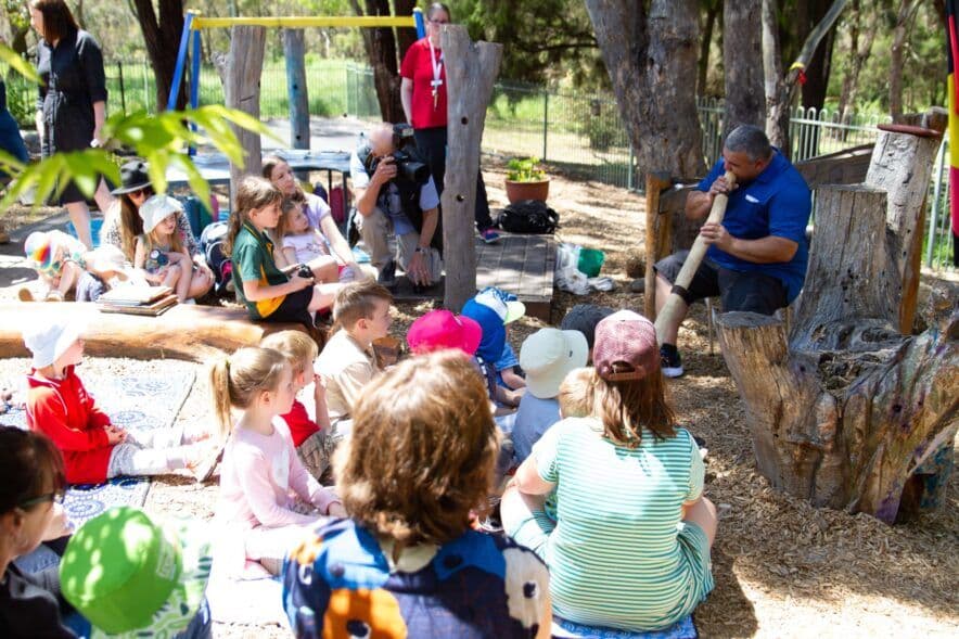 Dja Dja Wurrung language development supported by sculptures at Spring Gully Kinder