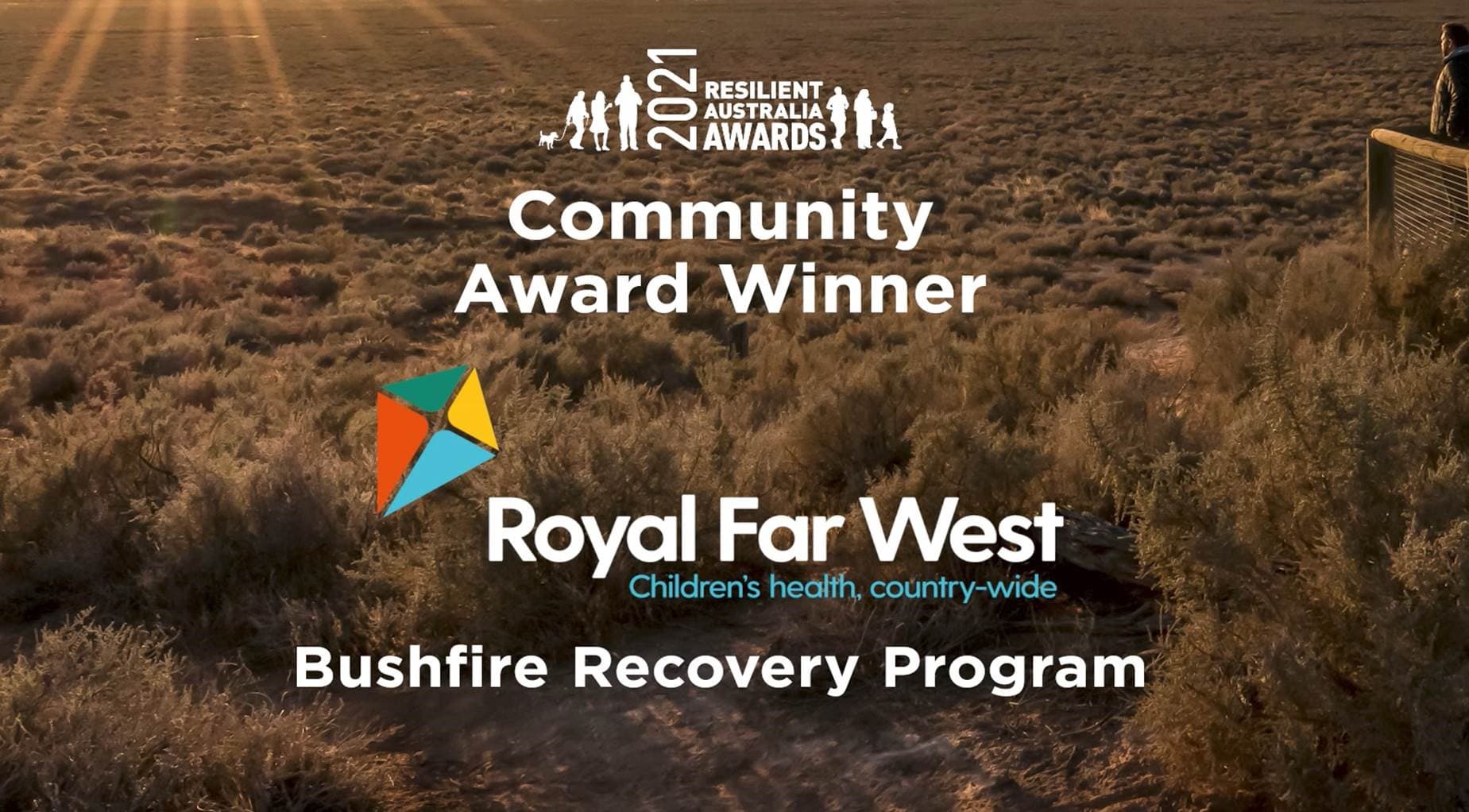 Royal Far West’s Bushfire Recovery Program wins prestigious award