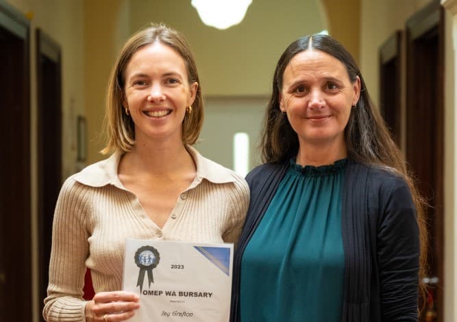 Notre Dame student Jay Grafton awarded OMEP Early Childhood Education Bursary