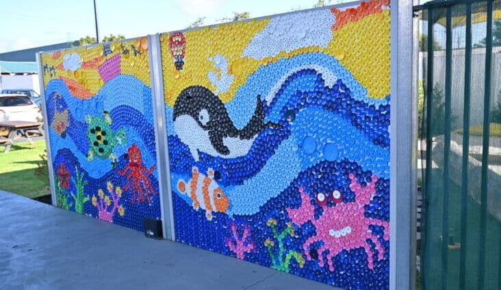 A sea of possibilities: How a bottle cap mural inspired sustainability, leadership and community connection