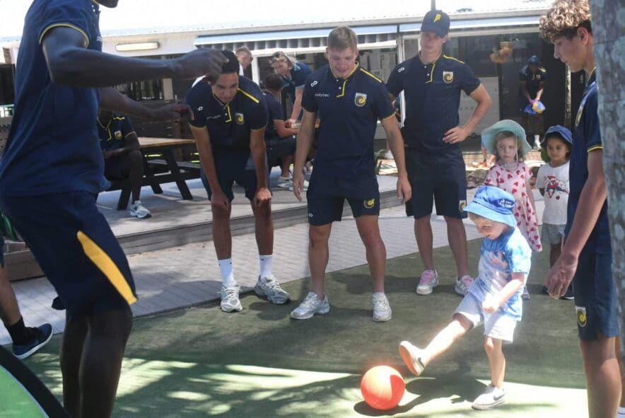 The Beach Early Learning Centre gets moving with the Mariners