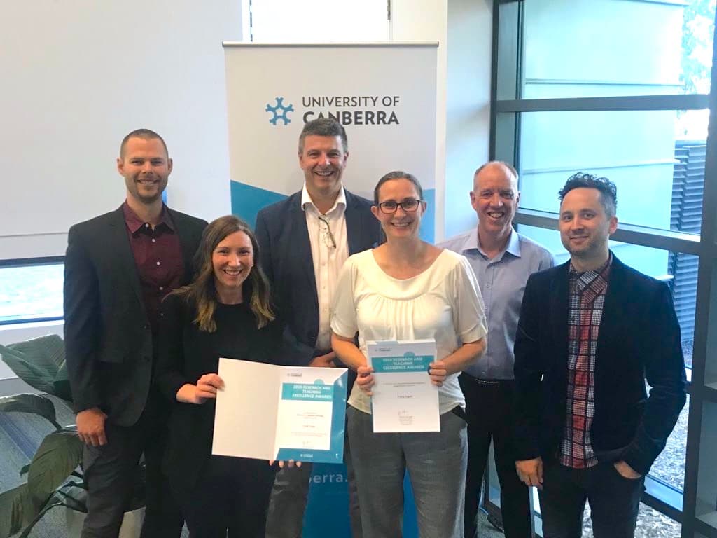 ELSA team recognised by University of Canberra for their efforts to engage and inspire