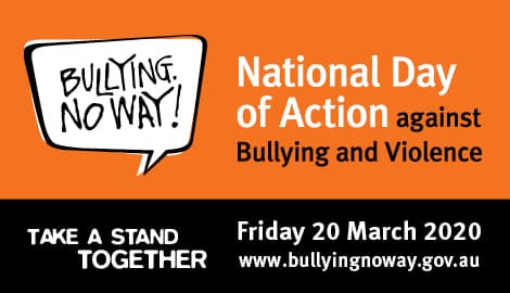Take action together for the National Day of Action Against Bullying and Violence