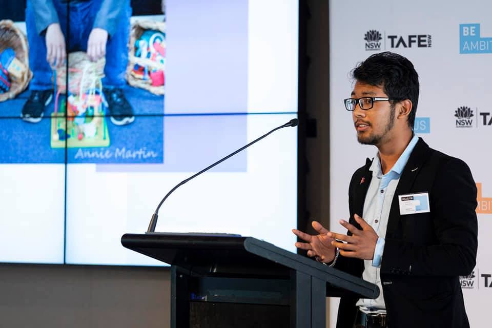 Nepalese student studying ECEC recognised as International VET/TAFE Student of the Year