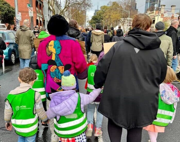 FROEBEL Parkville attends NAIDOC march to support Get Up, Stand Up, Show Up move