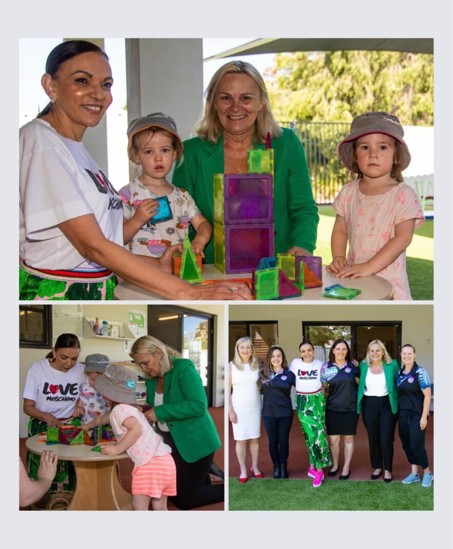 Dr Anne Aly joins newly appointed WA early childhood education minister on centre tour