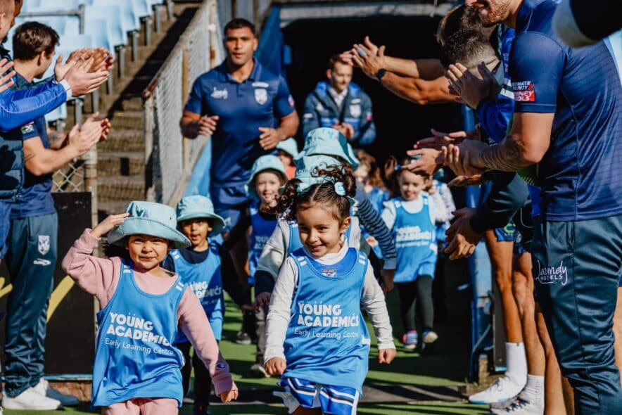 Children from Young Academics will take the pitch at half time