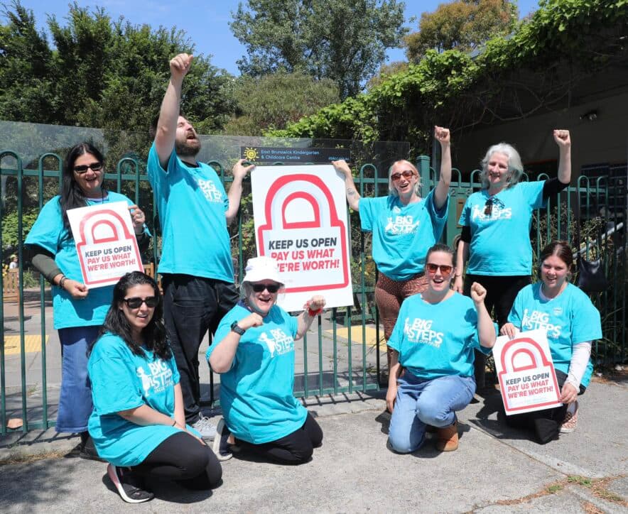 Educators participate in national action on wages