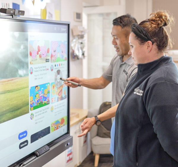 Interactive boards for child care